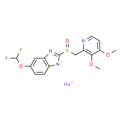 ChemSpider 2D Image | Pantoprazole sodium | C16H14F2N3NaO4S