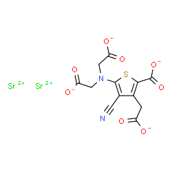 ChemSpider 2D Image | Strontium Ranelate | C12H6N2O8SSr2