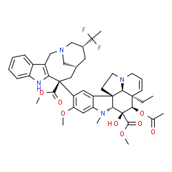 ChemSpider 2D Image | 4'-Deoxy-20',20'-difluoro-8'-norvincaleukoblastine | C45H54F2N4O8