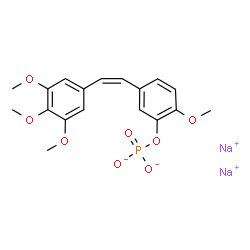 ChemSpider 2D Image | fosbretabulin disodium | C18H19Na2O8P
