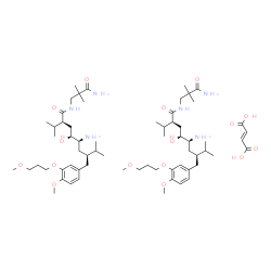 ChemSpider 2D Image | Aliskiren fumarate | C64H110N6O16