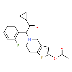 ChemSpider 2D Image | Prasugrel | C20H20FNO3S