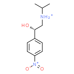 ChemSpider 2D Image | N-[(2S)-2-Hydroxy-2-(4-nitrophenyl)ethyl]-2-propanaminium | C11H17N2O3