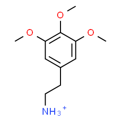 ChemSpider 2D Image | 2-(3,4,5-Trimethoxyphenyl)ethanaminium | C11H18NO3