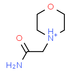 ChemSpider 2D Image | 4-(2-Amino-2-oxoethyl)morpholin-4-ium | C6H13N2O2
