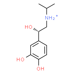ChemSpider 2D Image | N-[(2S)-2-(3,4-Dihydroxyphenyl)-2-hydroxyethyl]-2-propanaminium | C11H18NO3