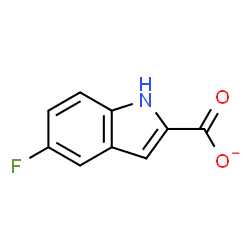 ChemSpider 2D Image | 5-Fluoro-1H-indole-2-carboxylate | C9H5FNO2