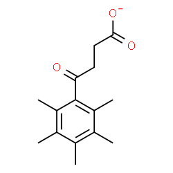 ChemSpider 2D Image | 4-Oxo-4-(pentamethylphenyl)butanoate | C15H19O3
