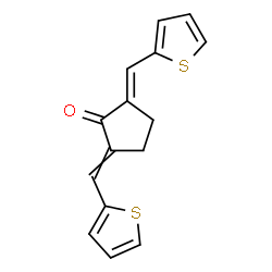 ChemSpider 2D Image | (2E)-2,5-Bis(2-thienylmethylene)cyclopentanone | C15H12OS2