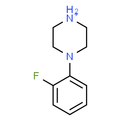 ChemSpider 2D Image | 4-(2-Fluorophenyl)piperazin-1-ium | C10H14FN2