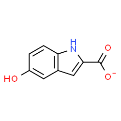 ChemSpider 2D Image | 5-Hydroxy-1H-indole-2-carboxylate | C9H6NO3