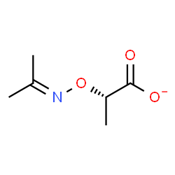 ChemSpider 2D Image | (2S)-2-[(Isopropylideneamino)oxy]propanoate | C6H10NO3