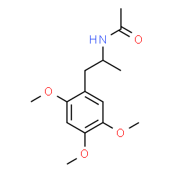 ChemSpider 2D Image | N-[1-(2,4,5-Trimethoxyphenyl)-2-propanyl]acetamide | C14H21NO4