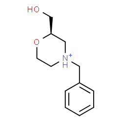 ChemSpider 2D Image | (2R)-4-Benzyl-2-(hydroxymethyl)morpholin-4-ium | C12H18NO2