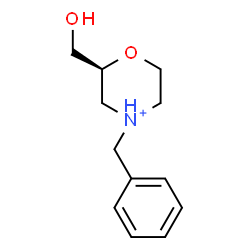 ChemSpider 2D Image | (2S)-4-Benzyl-2-(hydroxymethyl)morpholin-4-ium | C12H18NO2