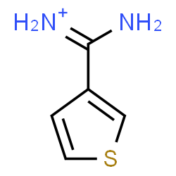 ChemSpider 2D Image | Amino(3-thienyl)methaniminium | C5H7N2S