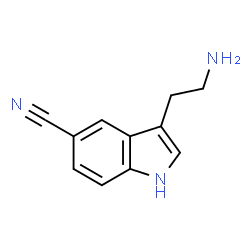ChemSpider 2D Image | 3-(2-Aminoethyl)-1H-indole-5-carbonitrile | C11H11N3