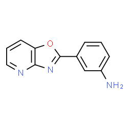 ChemSpider 2D Image | 3-(oxazolo[4,5-b]pyridin-2-yl)aniline | C12H9N3O