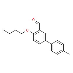 ChemSpider 2D Image | 4-Butoxy-4'-methyl-3-biphenylcarbaldehyde | C18H20O2