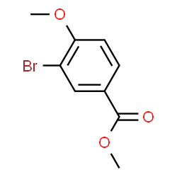 ChemSpider 2D Image | Methyl 3-bromo-4-methoxybenzoate | C9H9BrO3