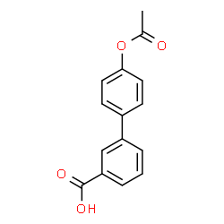 ChemSpider 2D Image | 4'-Acetoxy-3-biphenylcarboxylic acid | C15H12O4