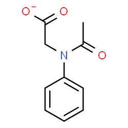 ChemSpider 2D Image | [Acetyl(phenyl)amino]acetate | C10H10NO3