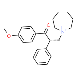 ChemSpider 2D Image | 1-[(2S)-3-(4-Methoxyphenyl)-3-oxo-2-phenylpropyl]azepanium | C22H28NO2