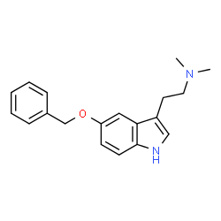 ChemSpider 2D Image | 2-[5-(Benzyloxy)-1H-indol-3-yl]-N,N-dimethylethanamine | C19H22N2O