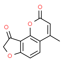 ChemSpider 2D Image | 4-Methyl-furo[2,3-h]chromene-2,9-dione | C12H8O4