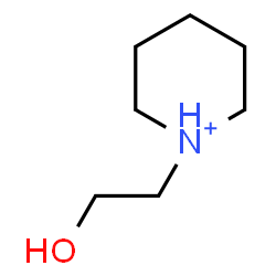 ChemSpider 2D Image | 1-(2-Hydroxyethyl)piperidinium | C7H16NO