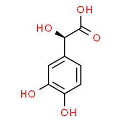 ChemSpider 2D Image | (2R)-(3,4-Dihydroxyphenyl)(hydroxy)acetic acid | C8H8O5