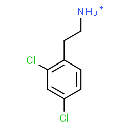 ChemSpider 2D Image | 2-(2,4-Dichlorophenyl)ethanaminium | C8H10Cl2N