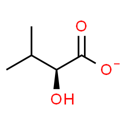 ChemSpider 2D Image | (2S)-2-Hydroxy-3-methylbutanoate | C5H9O3