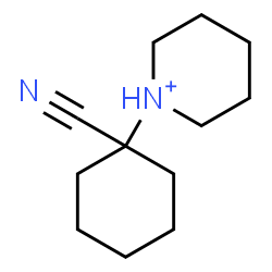 ChemSpider 2D Image | 1-(1-Cyanocyclohexyl)piperidinium | C12H21N2
