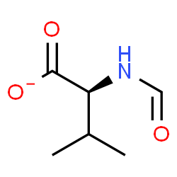 ChemSpider 2D Image | (2S)-2-Formamido-3-methylbutanoate | C6H10NO3