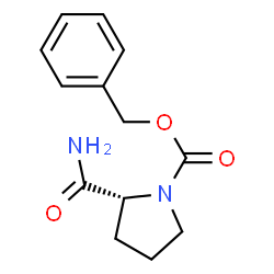 ChemSpider 2D Image | (R)-2-carbamoyl-n-cbz-pyrrolidine | C13H16N2O3