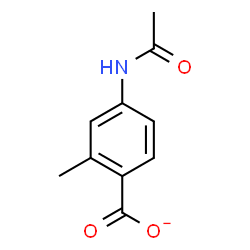 ChemSpider 2D Image | 4-Acetamido-2-methylbenzoate | C10H10NO3