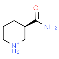 ChemSpider 2D Image | (3R)-3-Carbamoylpiperidinium | C6H13N2O