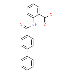 ChemSpider 2D Image | 2-[(4-Biphenylylcarbonyl)amino]benzoate | C20H14NO3