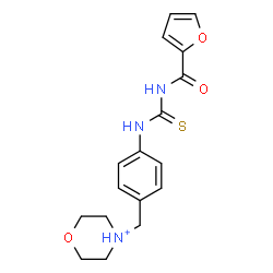 ChemSpider 2D Image | 4-{4-[(2-Furoylcarbamothioyl)amino]benzyl}morpholin-4-ium | C17H20N3O3S