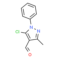 ChemSpider 2D Image | 5-Chloro-3-methyl-1-phenyl pyrazole-4-alldehyde | C11H9ClN2O