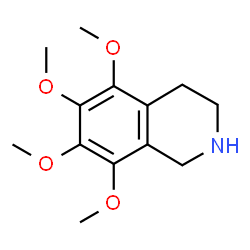 ChemSpider 2D Image | 5,6,7,8-Tetramethoxy-1,2,3,4-tetrahydroisoquinoline | C13H19NO4