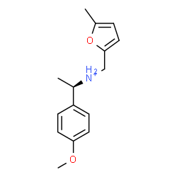 ChemSpider 2D Image | (1R)-1-(4-Methoxyphenyl)-N-[(5-methyl-2-furyl)methyl]ethanaminium | C15H20NO2