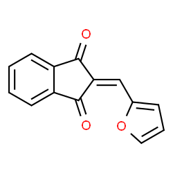 ChemSpider 2D Image | 2-(2-Furylmethylene)-1,3-indandione | C14H8O3