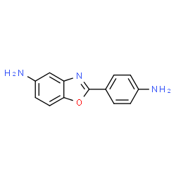 ChemSpider 2D Image | 5-Amino-2-(4-aminophenyl)benzoxazole | C13H11N3O