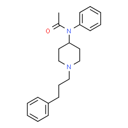 ChemSpider 2D Image | N-Phenyl-N-[1-(3-phenylpropyl)-4-piperidinyl]acetamide  | C22H28N2O