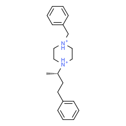 ChemSpider 2D Image | 1-Benzyl-4-[(2S)-4-phenyl-2-butanyl]piperazinediium | C21H30N2
