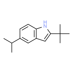 ChemSpider 2D Image | 2-(tert-butyl)-5-isopropyl-1H-indole | C15H21N