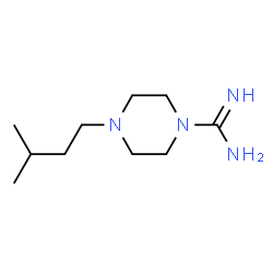 ChemSpider 2D Image | 4-(3-Methylbutyl)-1-piperazinecarboximidamide | C10H22N4