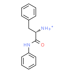 ChemSpider 2D Image | (2S)-1-Anilino-1-oxo-3-phenyl-2-propanaminium | C15H17N2O